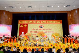 Chương trình văn nghệ chào mừng Đại hội Đảng bộ phường Ngọc Khánh, nhiệm kỳ 2025-2030.