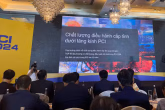Lễ công bố bảng xếp hạng chỉ số năng lực cạnh tranh cấp tỉnh năm 2024. (Nguồn: Sở Tài chính tỉnh Lạng Sơn)