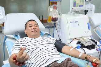 Có đến hơn 5.000 người đã hiến tiểu cầu trong năm 2023 từ 10 lần trở lên.