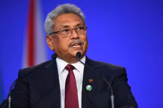 Tổng thống Sri Lanka Gotabaya Rajapaksa. (Ảnh: Reuters)