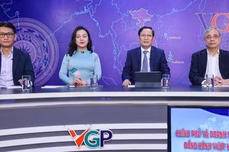 Các khách mời tham dự Tọa đàm. (Ảnh: VGP)