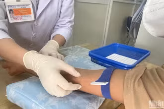 Lấy máu xét nghiệm cho người đang điều trị thuốc ARV. 