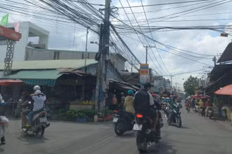 Khu vực chợ Thanh Hóa, nơi các đối tượng hẹn nhau để giải quyết mâu thuẫn.