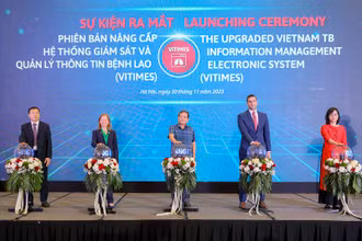 Các đại biểu dự lễ ra mắt hệ thống giám sát và quản lý thông tin bệnh lao phiên bản nâng cấp-VITIMES.