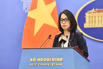 Người phát ngôn Bộ Ngoại giao Phạm Thu Hằng.