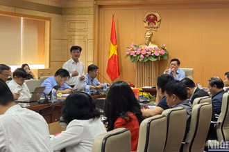 Thứ trưởng Y tế Đỗ Xuân Tuyên chủ trì cuộc họp.
