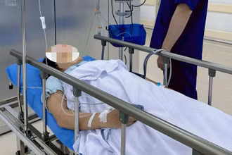Bệnh nhân được cấp cứu kịp thời tại Bệnh viện Trung ương Quân đội 108.