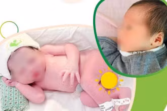 Bé gái chào đời nặng 2.150g.