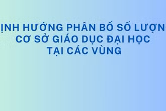 [Infographic] Định hướng phân bố số lượng cơ sở giáo dục đại học theo vùng