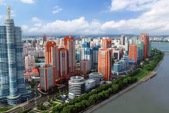Đại lộ Nhà khoa học Mirae ở Thủ đô Bình Nhưỡng.