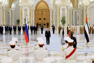 Tổng thống Nga trong chuyến thăm UAE.