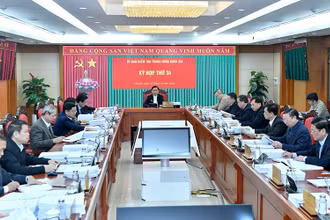 Tại kỳ họp thứ 34, Ủy ban Kiểm tra Trung ương đã xem xét, kết luận về những vi phạm xảy ra tại Ban cán sự đảng Bộ Công thương. (Ảnh ĐĂNG KHOA)