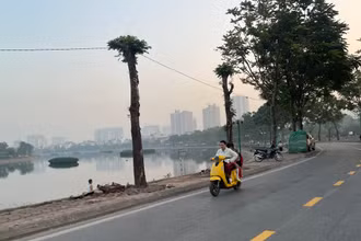 Thời tiết Hà Nội, sáng và đêm trời lạnh. Ảnh: Đ.T