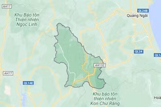 Bản đồ khu vực Kon Plông. (Nguồn: Google Maps)