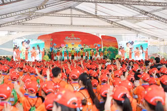 Hàng nghìn thiếu nhi Thanh Hóa sôi nổi tham gia Ngày hội.