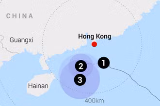 Ảnh: Hong Kong Observatory.