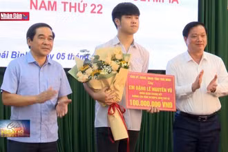 Thái Bình tuyên dương quán quân "Đường lên đỉnh Olympia"