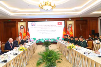 Quang cảnh Đối thoại Chính sách Quốc phòng Việt Nam-Anh lần thứ 5.