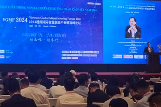 Quang cảnh Diễn đàn Chuỗi sản xuất thông minh và chuỗi cung ứng toàn cầu Việt Nam 2024.