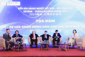 Quang cảnh Diễn đàn doanh nghiệp Việt Nam-Đài Loan (Trung Quốc) năm 2024.