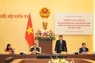 Các đồng chí chủ trì Phiên giải trình.