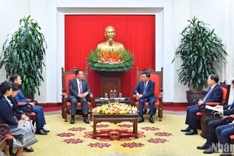Toàn cảnh buổi tiếp.