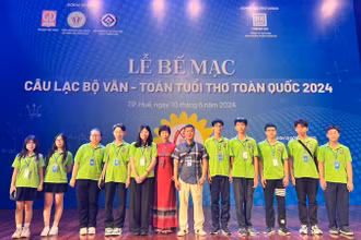 Các thí sinh của Hà Nội đoạt giải cuộc thi.