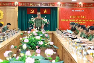 Bộ Công an họp báo 6 tháng năm 2023.