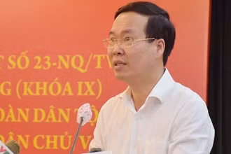Thường trực Ban Bí thư Võ Văn Thưởng phát biểu. (Ảnh: VOV)