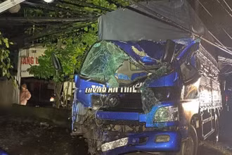 Hiện trường vụ tai nạn.