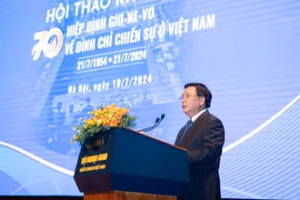 Đồng chí Nguyễn Xuân Thắng phát biểu chỉ đạo tại Hội thảo. (Ảnh: Sơn Tùng)