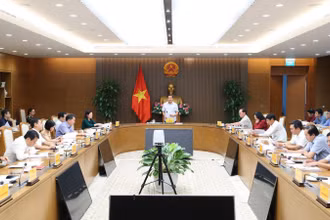 Quang cảnh cuộc họp. (Ảnh: Quang Thương/VGP)