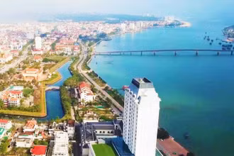 Một góc thành phố Đồng Hới, tỉnh Quảng Bình.