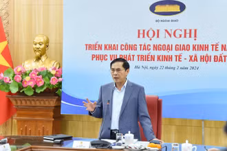 Bộ trưởng Ngoại giao Bùi Thanh Sơn chủ trì Hội nghị triển khai công tác ngoại giao kinh tế năm 2024.