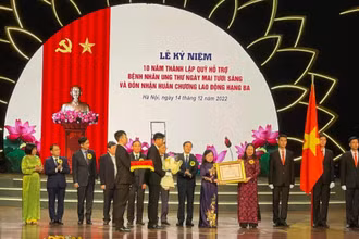 Phó Chủ tịch nước Võ Thị Ánh Xuân trao Huân chương Lao động hạng Ba tặng Quỹ Hỗ trợ bệnh nhân ung thư - Ngày mai tươi sáng.