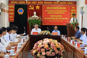 Quang cảnh buổi làm việc.