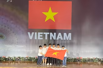 Đội tuyển quốc gia Việt Nam dự IMO 2022. (Nguồn: Bộ Giáo dục và Đào tạo)