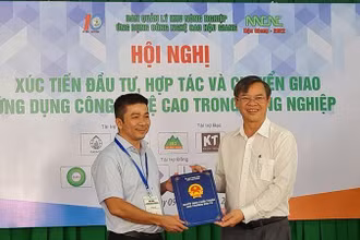 Lãnh đạo Ủy ban nhân dân tỉnh Hậu Giang trao Quyết định chấp thuận chủ trương đầu tư cho Công ty trách nhiệm hữu hạn Dasaco Hậu Giang.