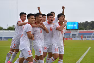 U23 Việt Nam giành thắng lợi 4-1 trước U23 Lào tại trận ra quân ở giải vô địch U23 Đông Nam Á 2023. (Ảnh: ĐINH TRƯỜNG)
