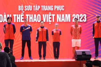 Trang phục của các vận động viên Việt Nam tại SEA Games 32.