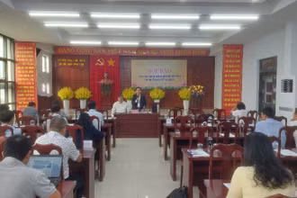 Quang cảnh buổi họp báo.