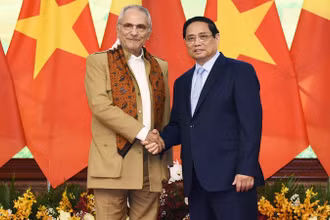 Thủ tướng Phạm Minh Chính và Tổng thống Timor-Leste Jose Ramos-Horta. (Ảnh: TRẦN HẢI)