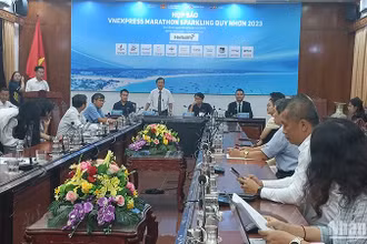 Quang cảnh buổi họp báo.