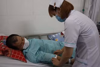 Sức khỏe ông K. đang phục hồi dần. (Ảnh: Bệnh viện cung cấp)