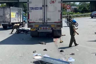 Hiện trường vụ tai nạn.