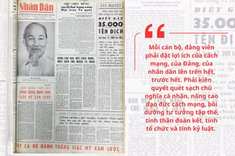 Bài viết của Bác Hồ trên Báo Nhân Dân ngày 3/2/1969.