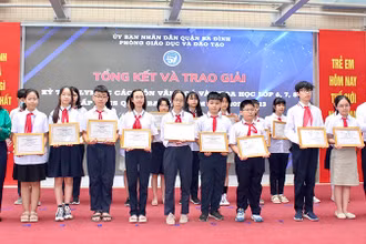 Nhiều học sinh được trao giải và biểu dương tại sự kiện.