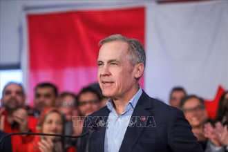 Ông Mark Carney phát biểu tại Alberta, Canada ngày 16/1/2025. (Ảnh: REUTERS/TTXVN)