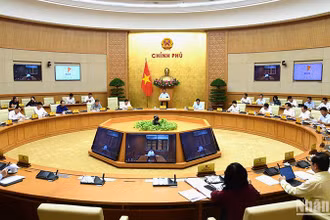 [Ảnh] Thủ tướng chủ trì phiên họp Chính phủ thường kỳ tháng 7