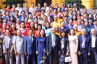 Phó Chủ tịch nước Võ Thị Ánh Xuân gặp mặt Đoàn đại biểu Hội Di sản văn hóa Việt Nam.